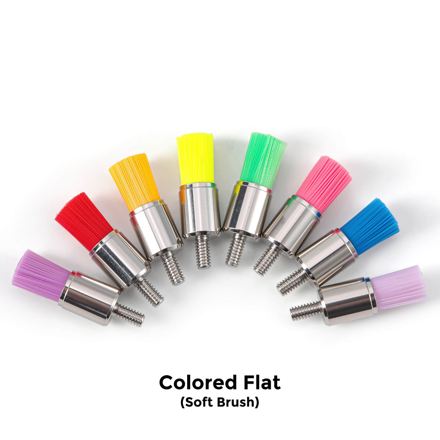 AZDENT Dental Screw Prophy Brushes RA 2.35mm Flat/Bowl/Tapered Soft/Hard 100pcs/Box - azdentall.com