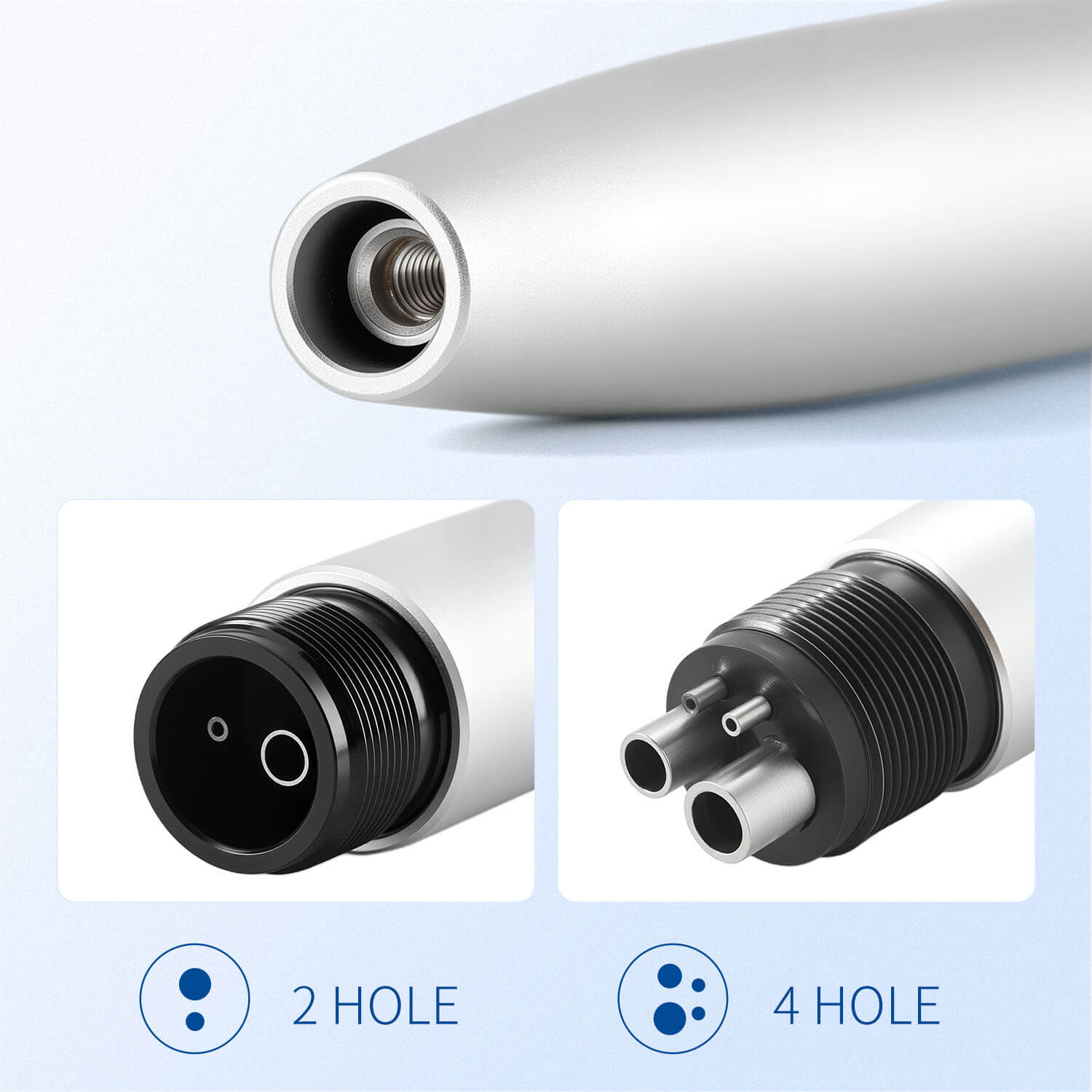 Dental Air Scaler Handpiece Activation Irrigation Perio Scaling With 5pcs Endo Plastic Tips 2/4 Holes - azdentall.com