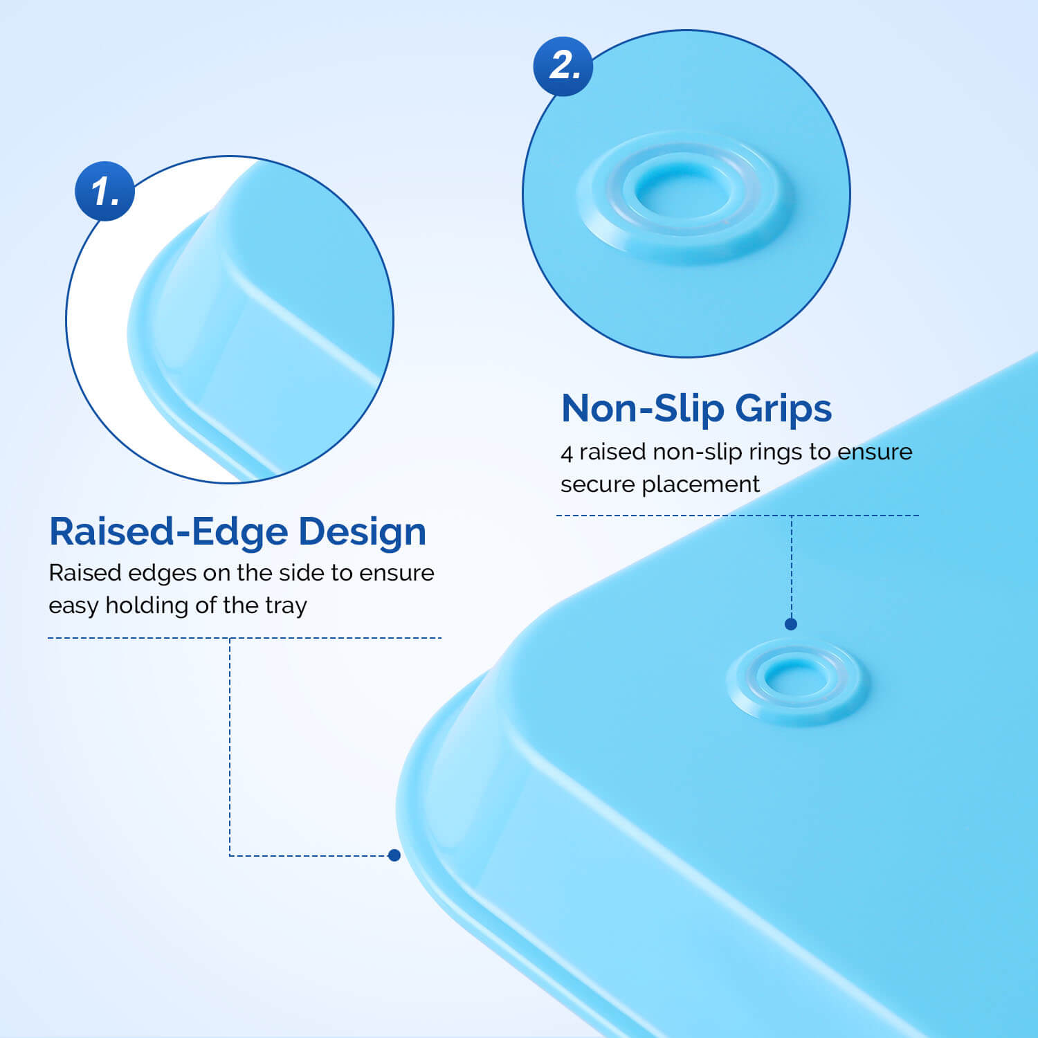 Dental Flat Tray Autoclavable Plastic Instrument Procedure Trays - azdentall.com