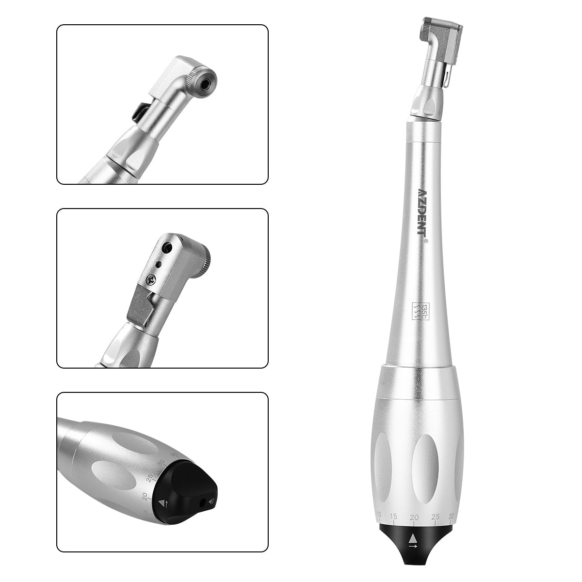 AZDENT Dental Universal Implant Torque Wrench Handpiece 2 Heads & 12 Drivers Kit - azdentall.com