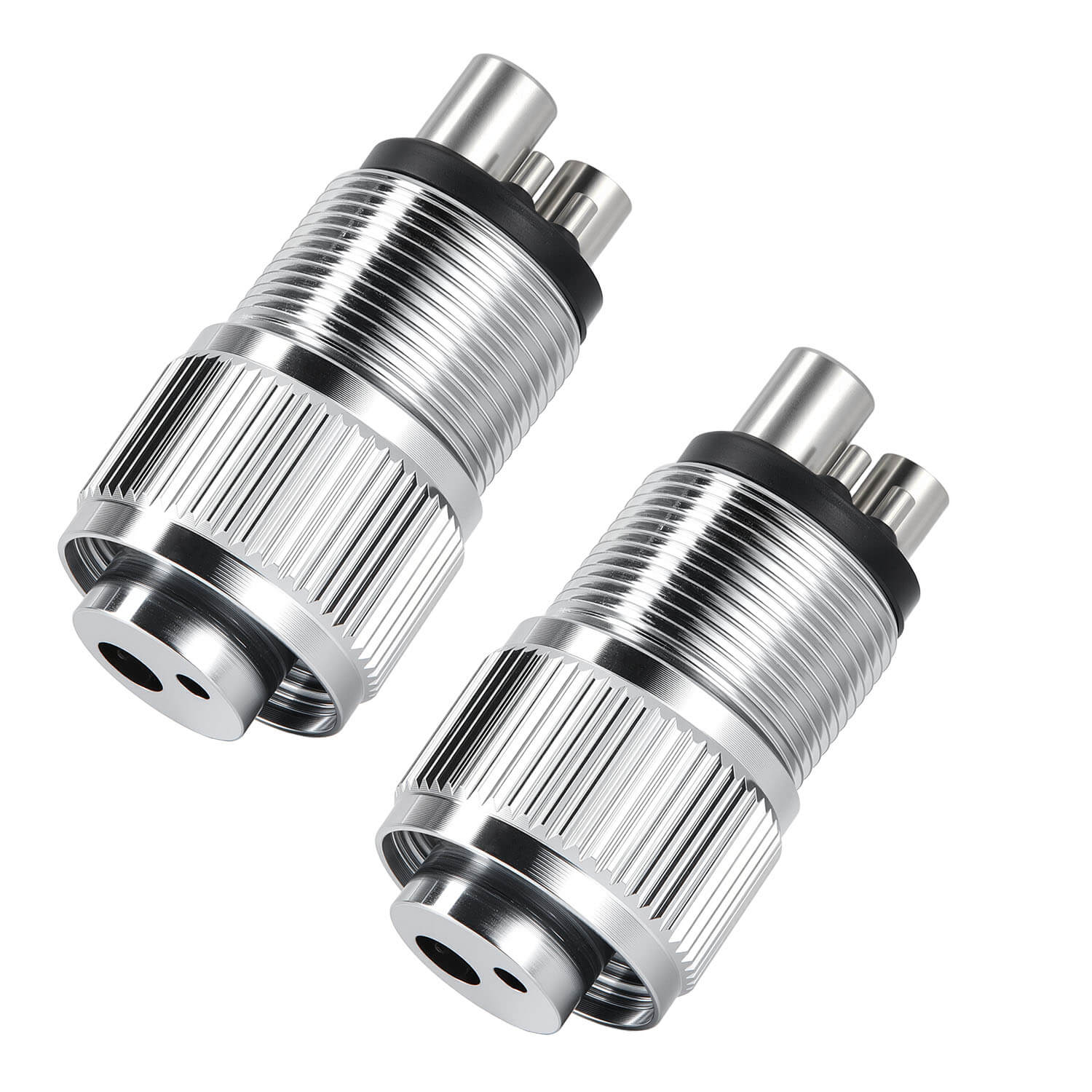 2pcs Dental High Speed Handpiece Adapter Converter Stainless Steel 4 Holes to 2 Holes - azdentall.com