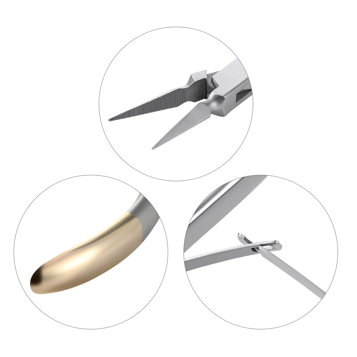 Dental Residual Root Tweezers Tooth Extraction Straight/Curved 45°/90° - azdentall.com