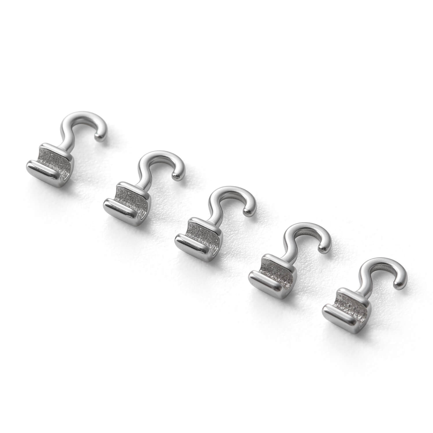 AZDENT Orthodontic Sliding Crimpable Hooks Long Right+Left Curved 50Pcs/Box - azdentall.com