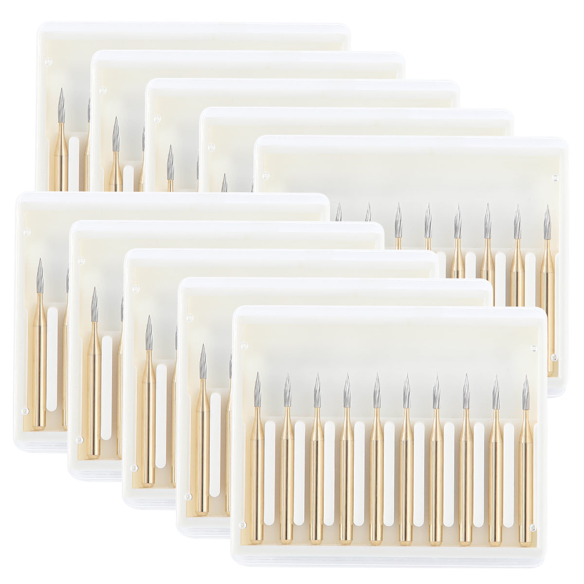Midwest FG #7901 Needle Trimming & Finishing Burs – 100/Pk, Dental Lab, Beavers Kerr