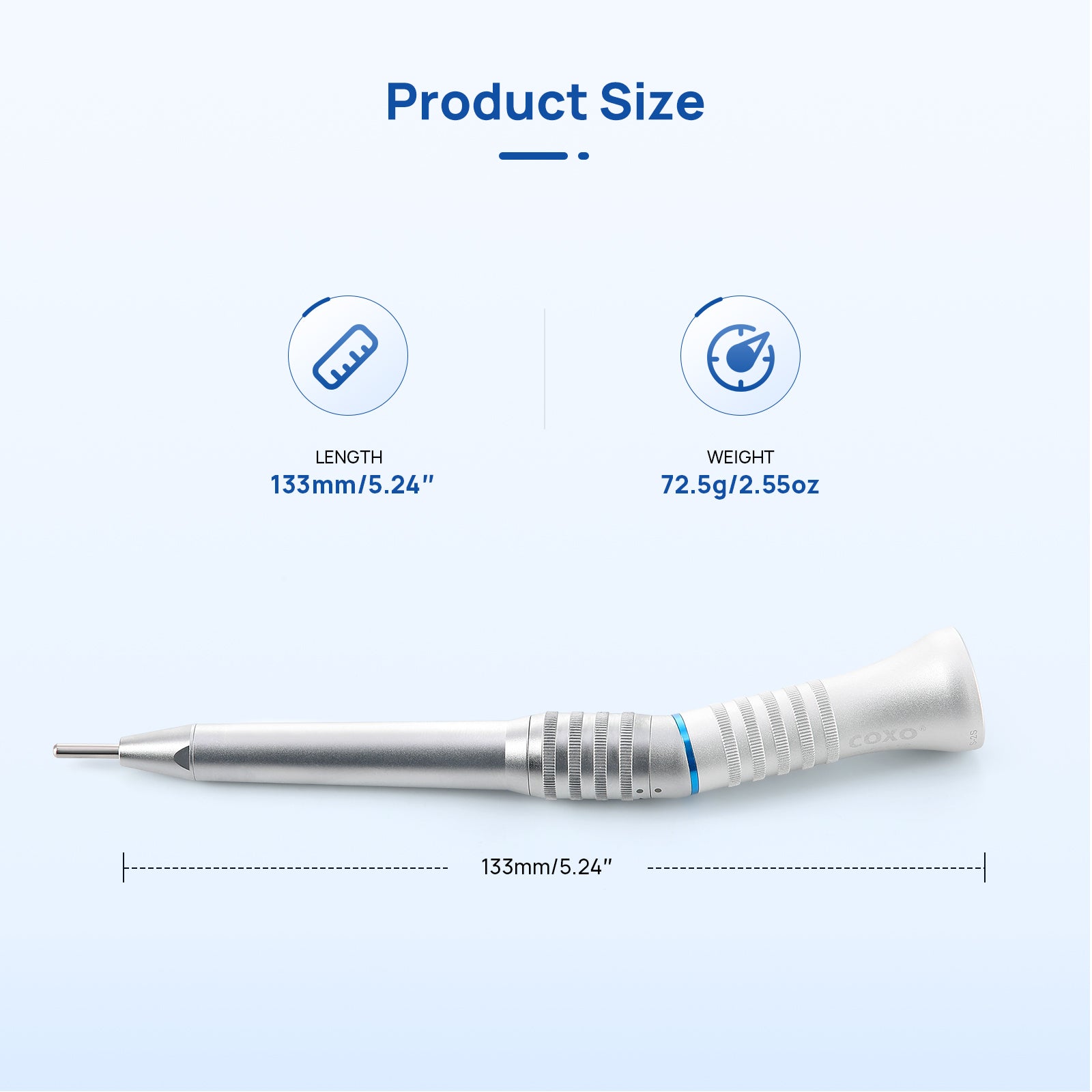 COXO Dental Surgical Operation 20°Straight Head Low Speed Handpiece 1:1 External - azdentall.com