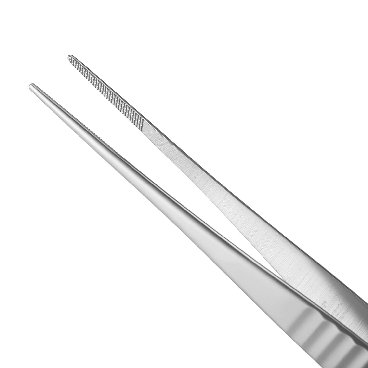 Dental Straight Tweezers Rounded Tip Stainless Steel - azdentall.com