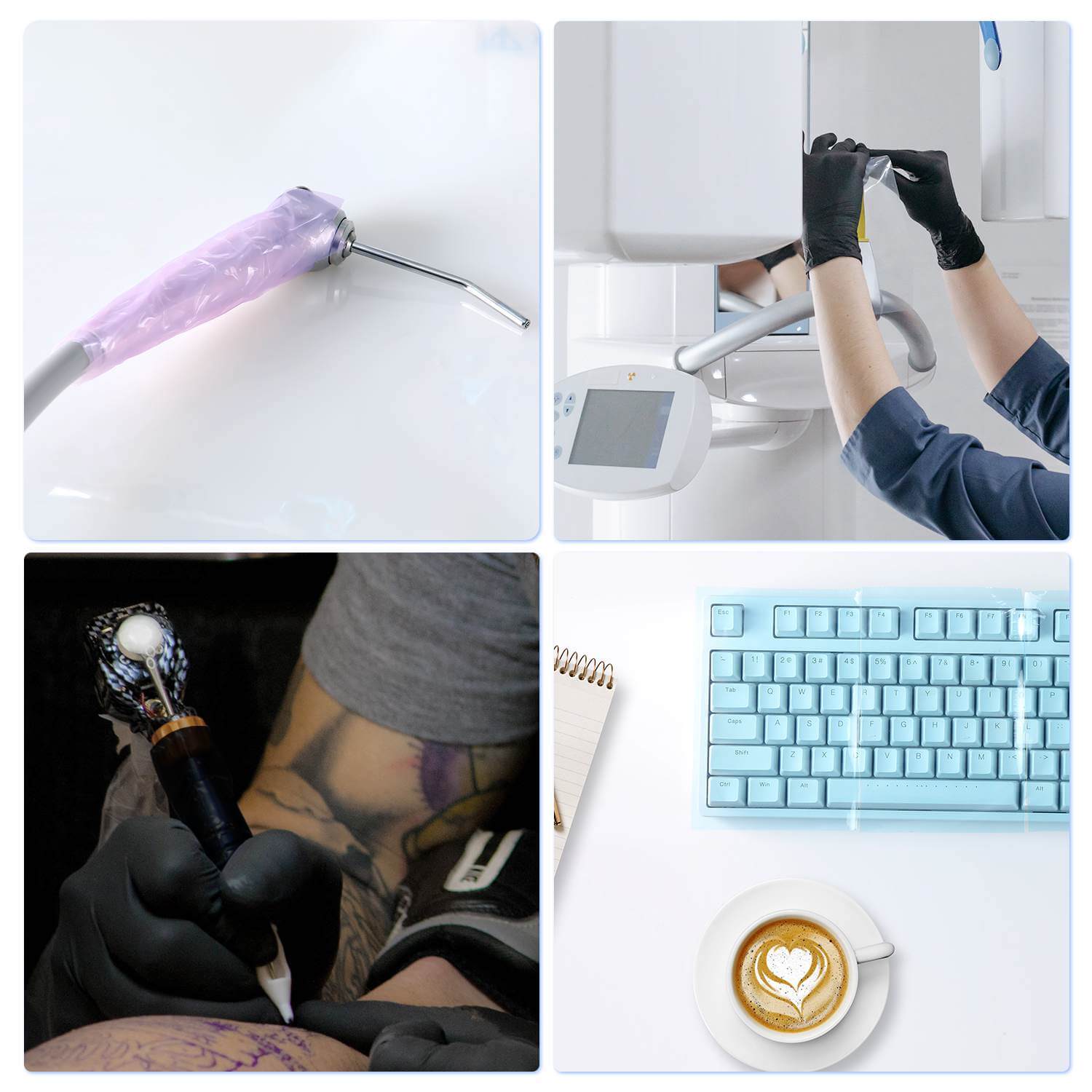 Dental Medical Barrier Film Tape Roll Adhesive 4"x6" 1200Sheets/Roll - azdentall.com