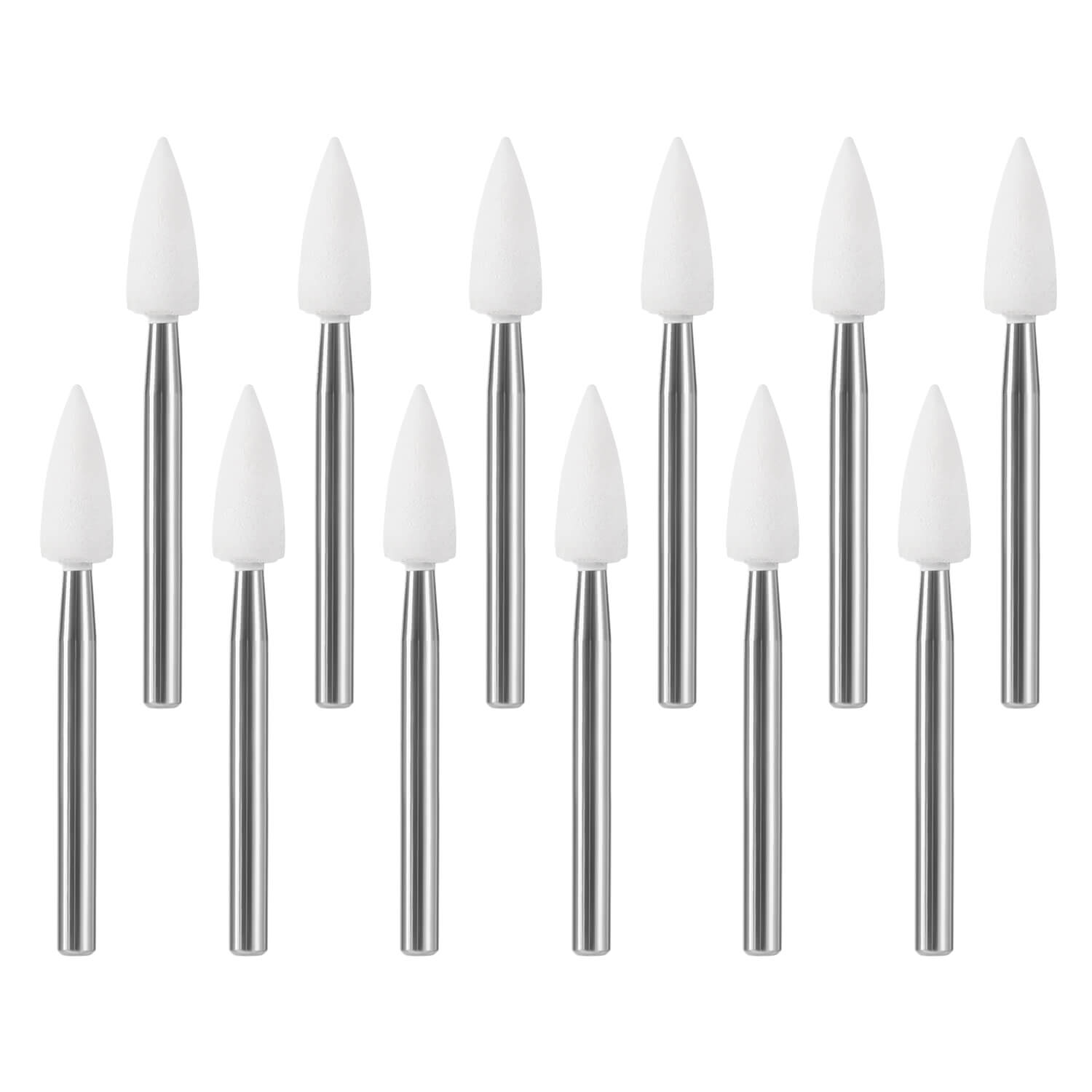 AZDENT Dental Polishing FG Burs Flame Shape White Stone 12pcs/Kit - azdentall.com