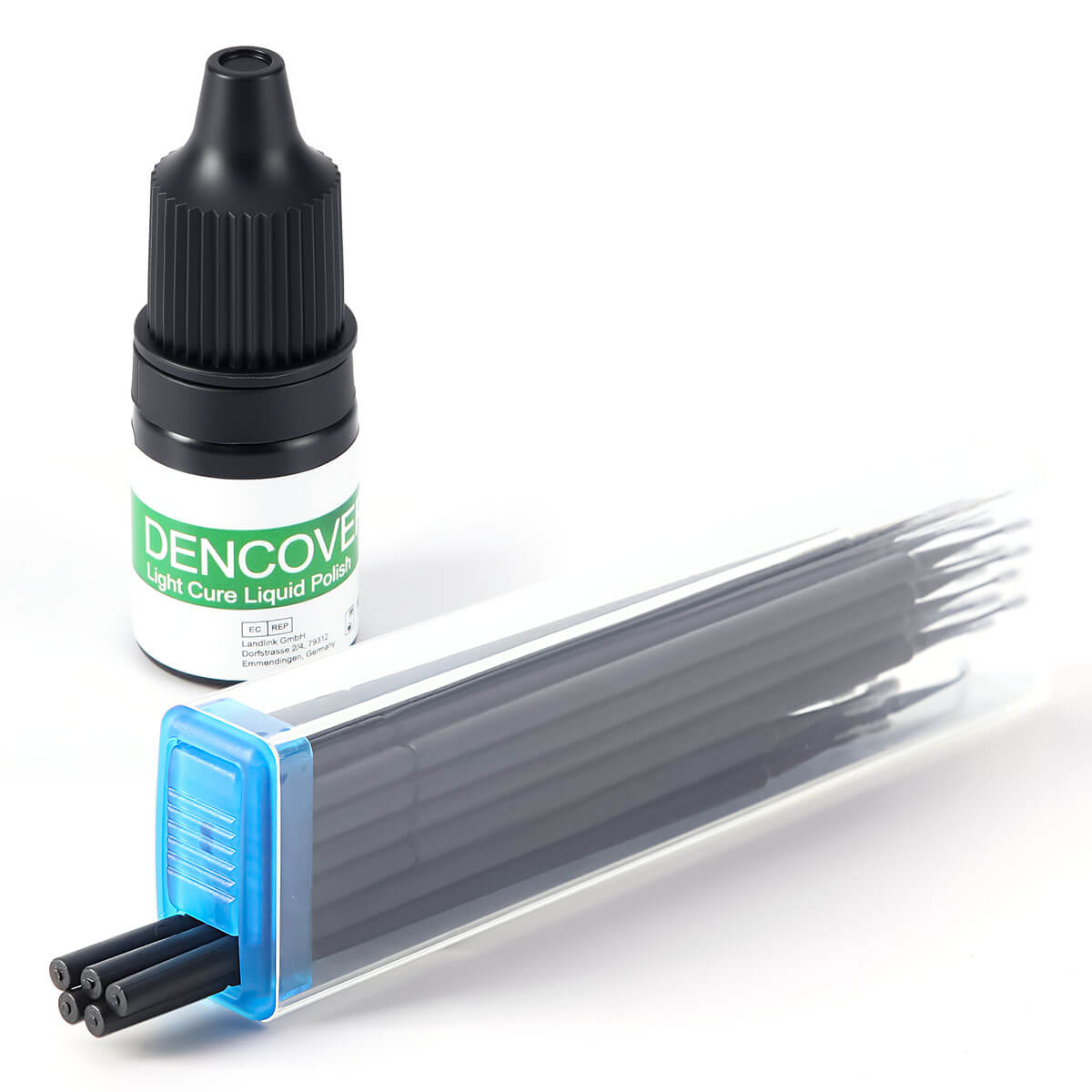 Dental DENCOVER Light Cure Liquid Polish with Brush Kit 3.0ml /Bottle - azdentall.com