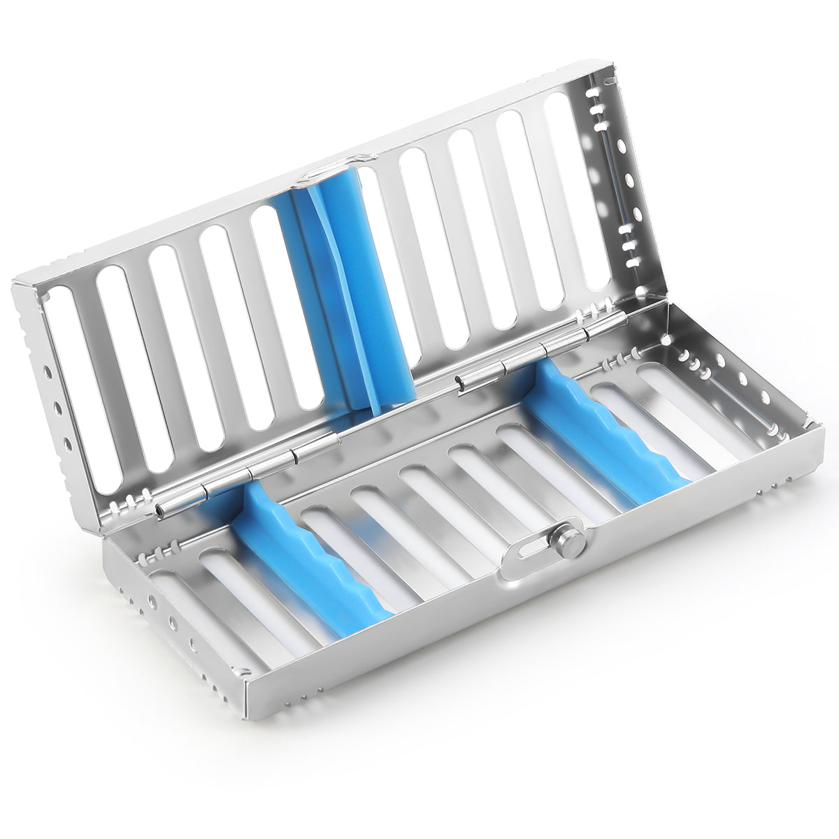 Dental Instrument Disinfection Box Sterilization Rack Autoclavable Tray 5 Grids - azdentall.com