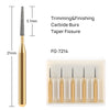 Dental FG Tungsten Carbide Burs Trimming & Finishing Taper Fissure 12 Fluted FG7214 5pcs/Box - azdentall.com