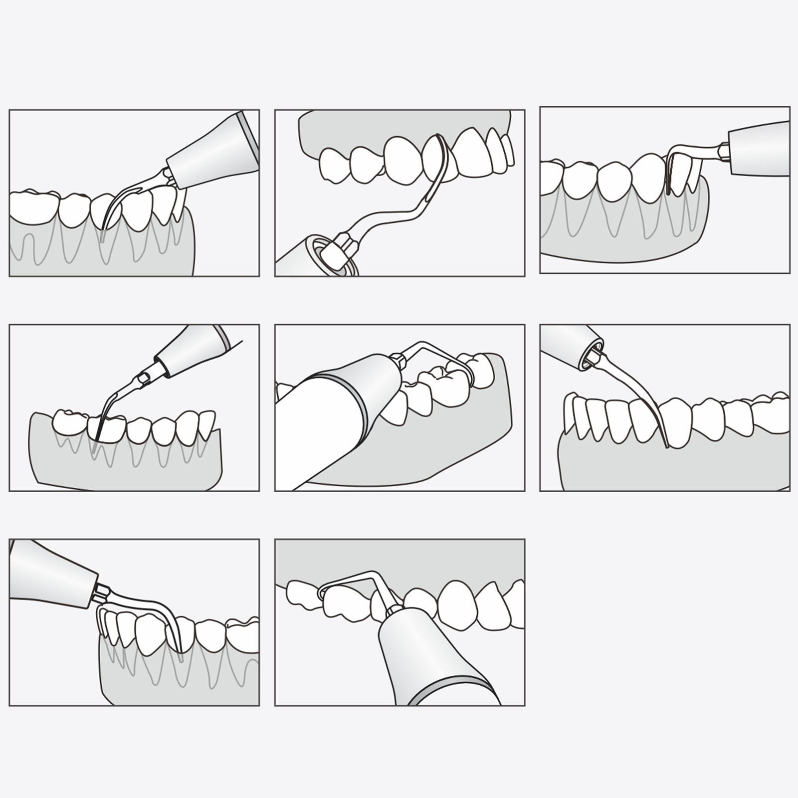 Woodpecker U600 LED Ultrasonic Piezo Scaler with Auto Water Bottle 7 Tips - azdentall.com