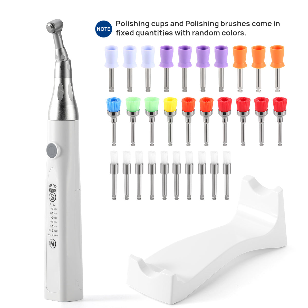 Relign Handpiece Dental Cordless Hygiene Prophy Handpieces 5 Speed Settings 360° Rotati ...
