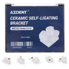 AZDENT Dental Self-ligating Ceramic Brackets Clear Roth/MBT 0.022 with hook 3,4,5 - azdentall.ocm