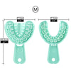 Dental Impression Trays Full Mouth for Teeth Mold Tray S M L Green 6pcs/Set - azdentall.com