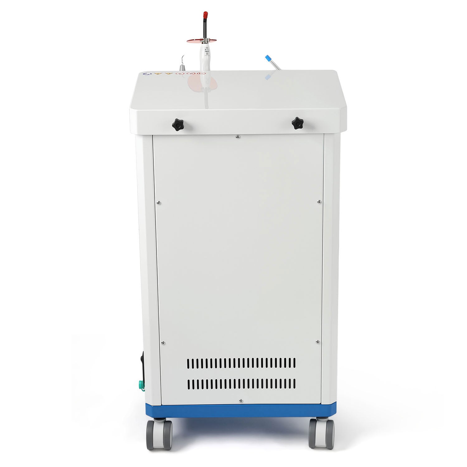 Portable Dental Unit Delivery Cart 4 Holes with Woodpecker Ultrasonic Scaler & Curing Light - azdentall.com