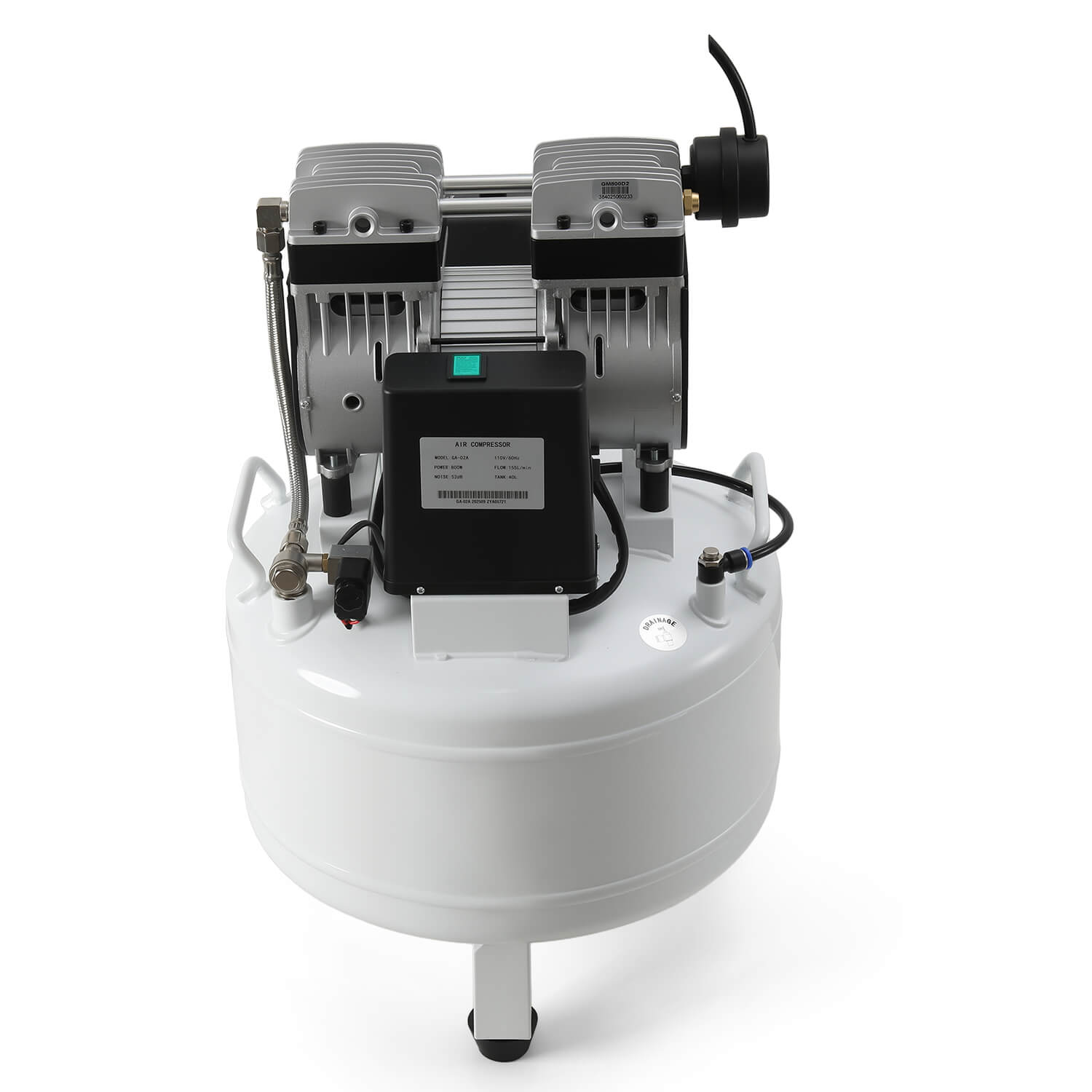 Dental Silent Oil Free Air Compressor 40L 800W Dual-Pressure