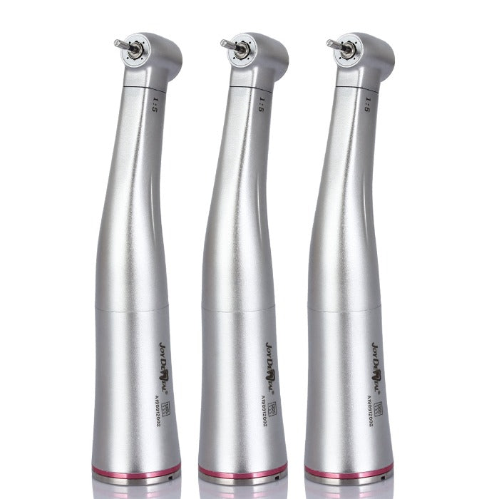 3pcs Dental 1:5 Increasing Electric Contra Angle Handpiece Internal Four Way Spray Push Button - azdentall.com