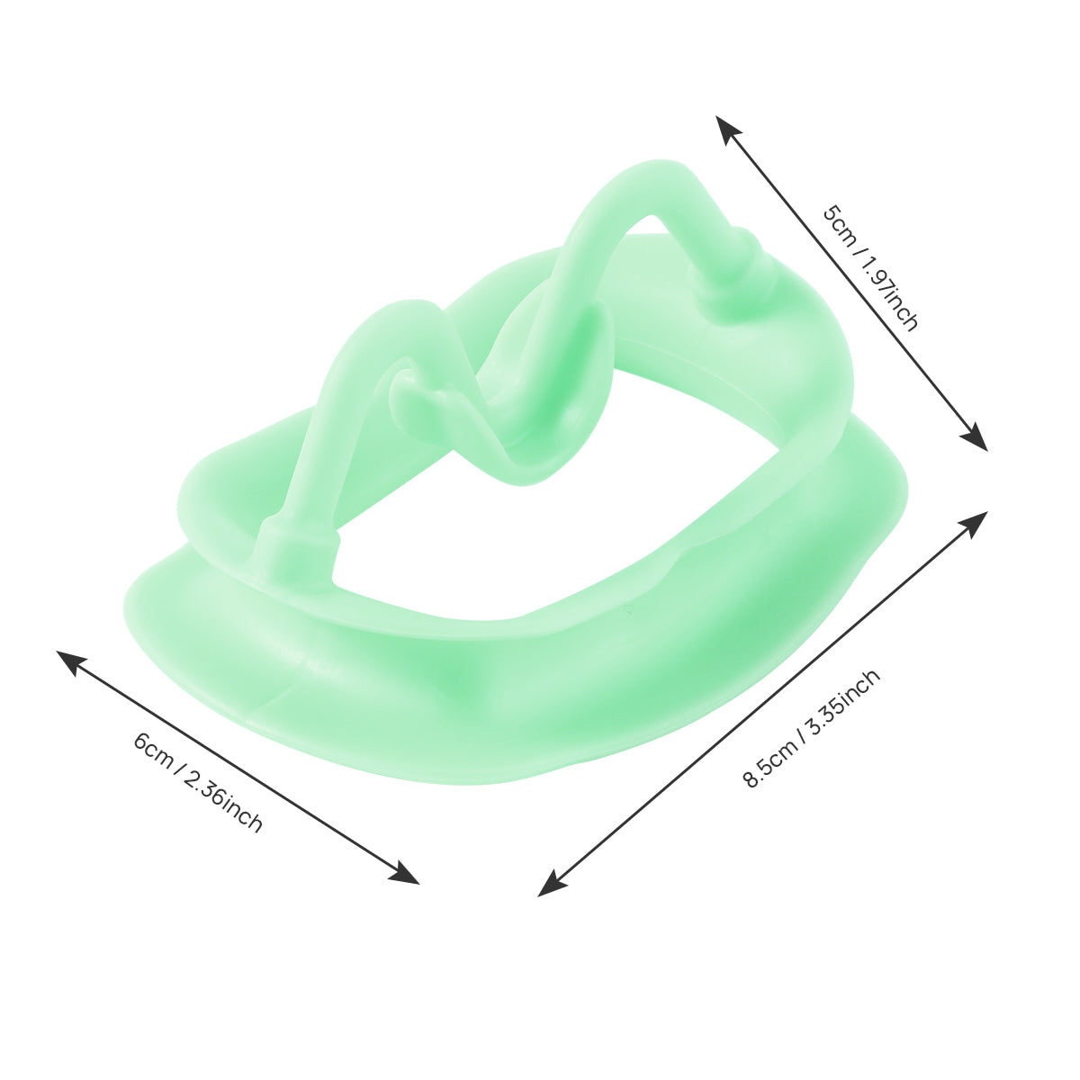 Dental Soft Mouth Opener Orthodontic 3D Intraoral Lip Cheek Retractor Light Green - azdentall.com