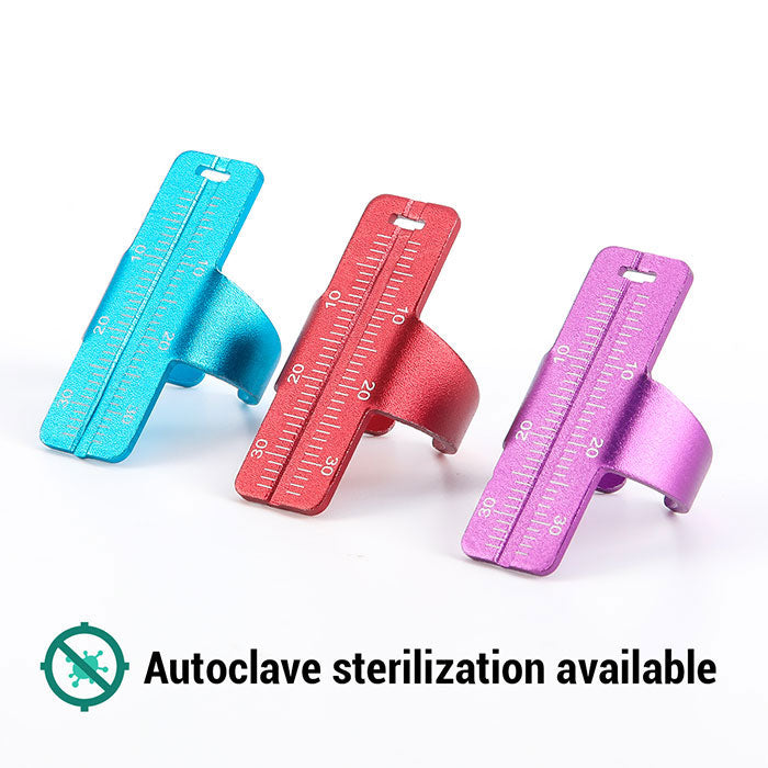 Root Ruler Dental Rulers Aluminium Alloy Endo Colorful Ring Rulers Root Canal Mea ...