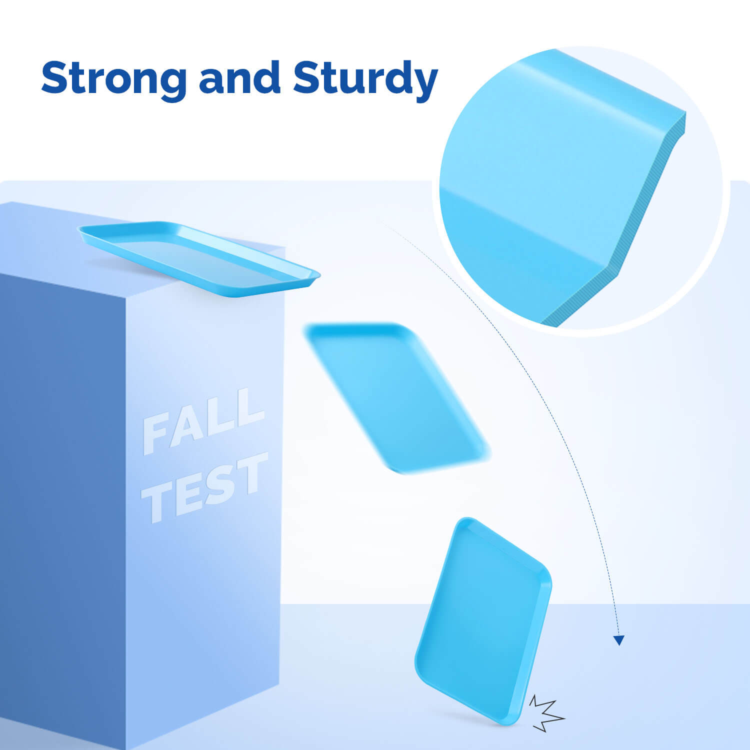 Dental Flat Tray Autoclavable Plastic Instrument Procedure Trays - azdentall.com