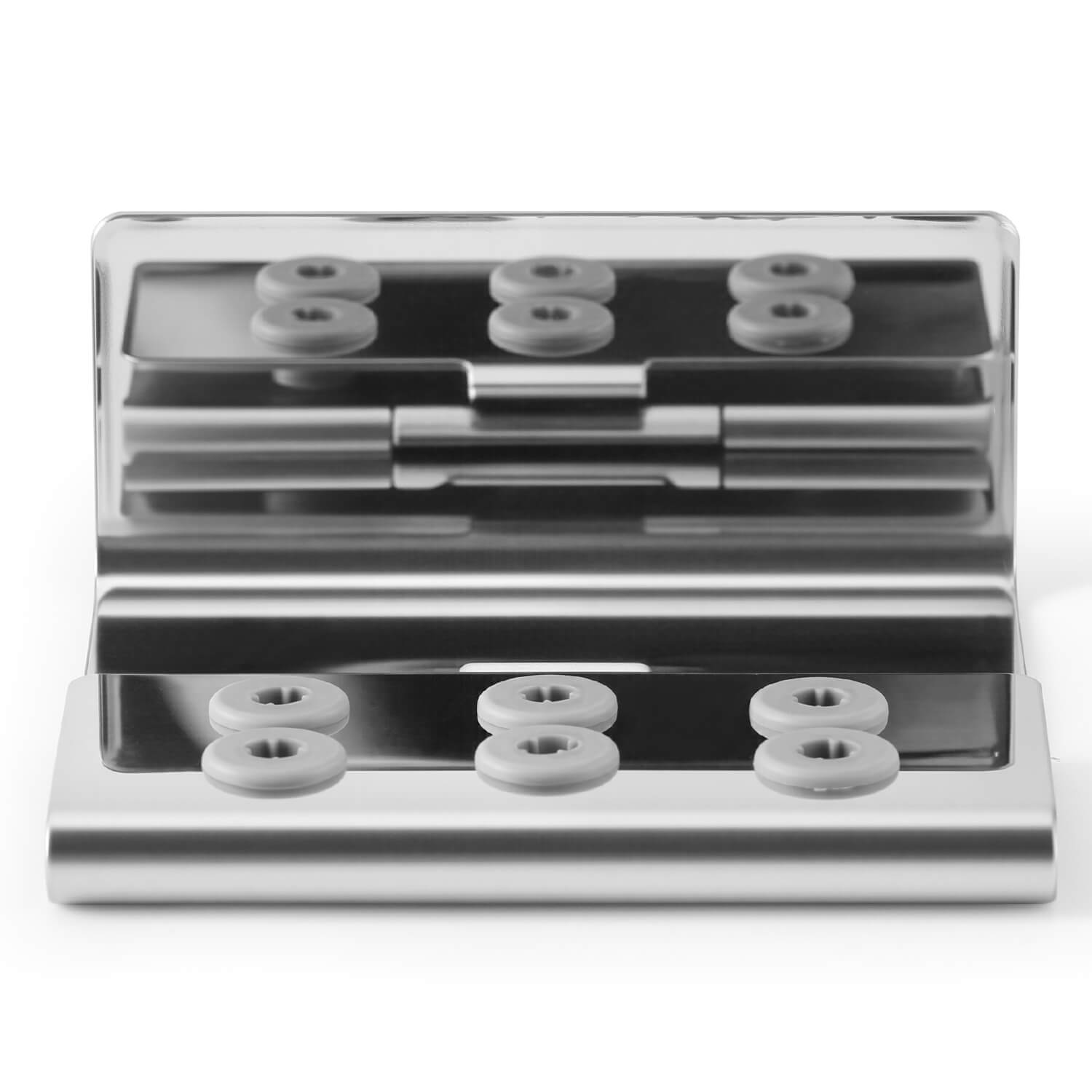Dental Ultrasonic Scaler Tips Holder 6 Holes Stainless Steel Disinfection Storage Case - azdentall.com