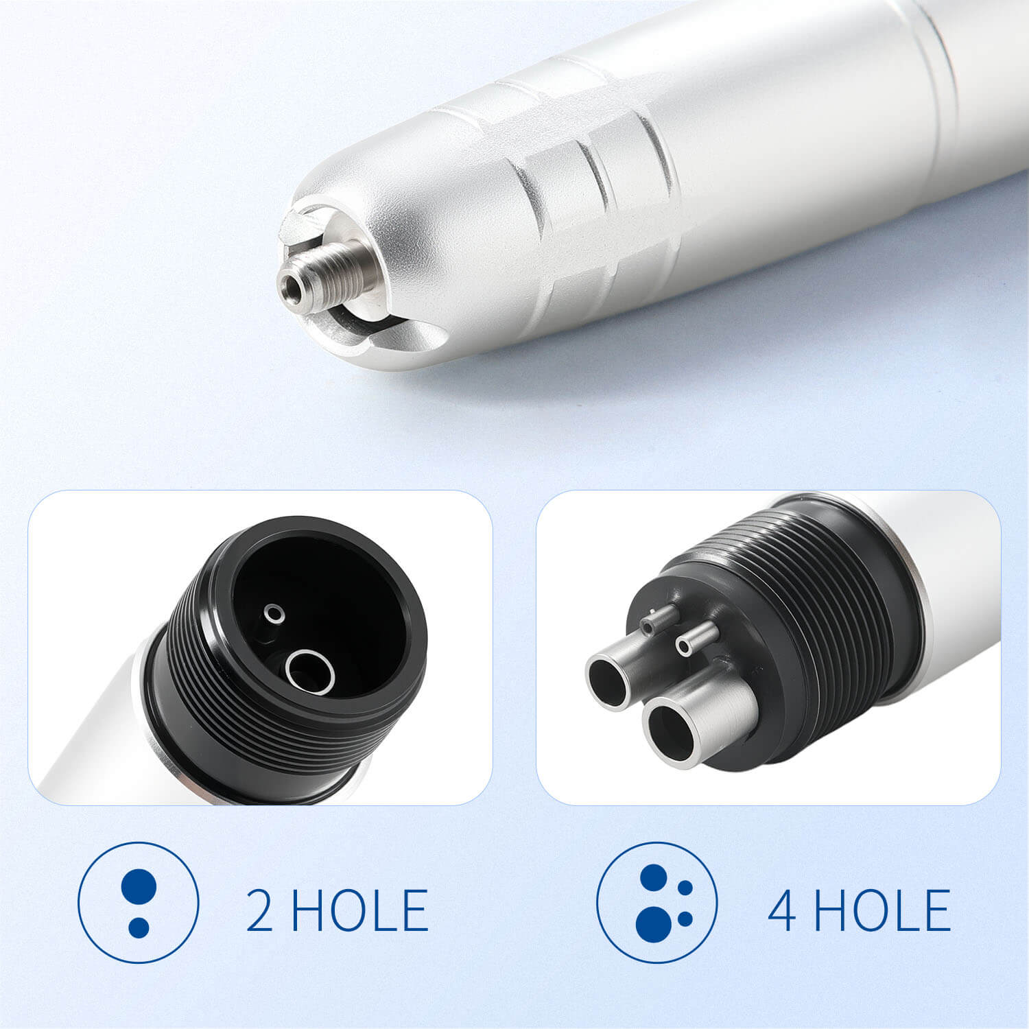 Dental Air Scaler Handpiece with 3 Tips 2/4 Holes - azdentall.com
