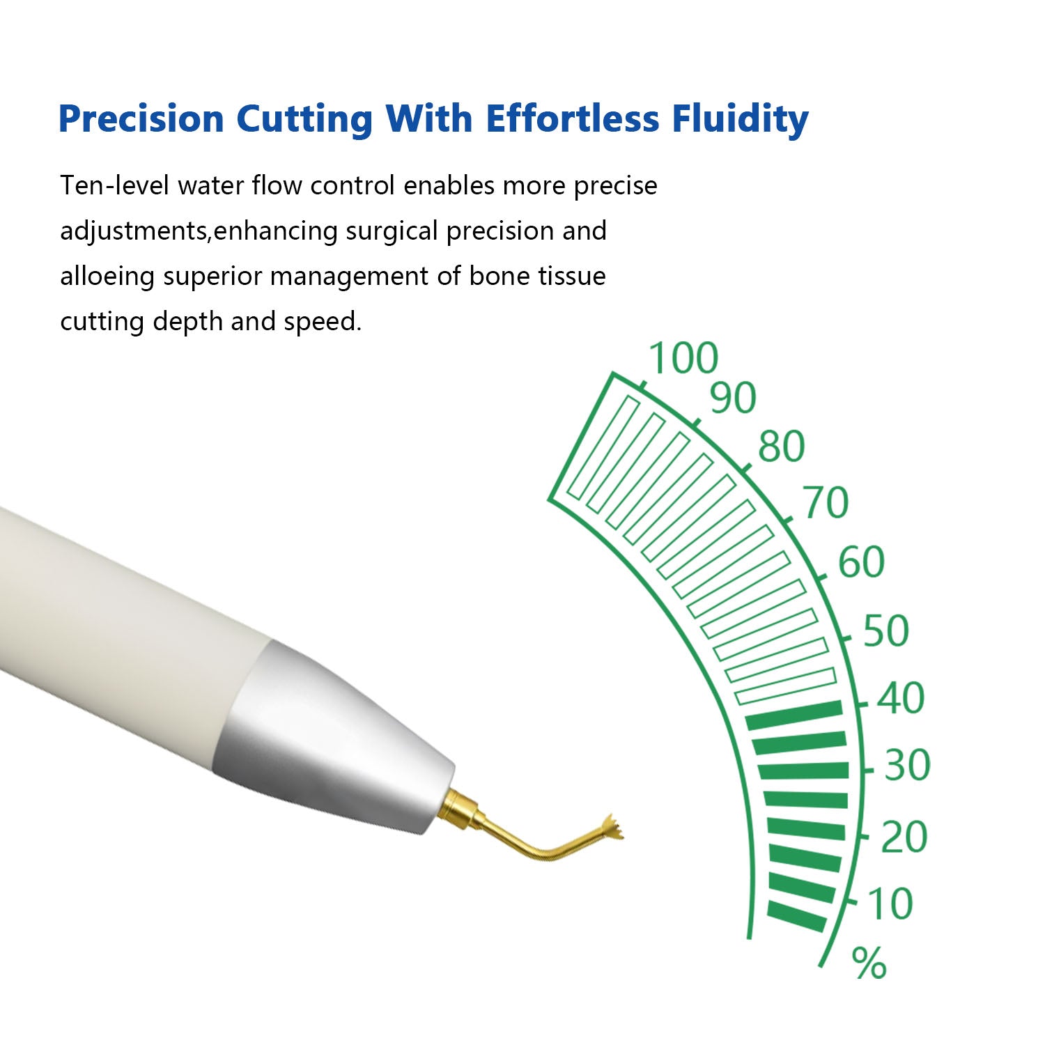 Dental 2 IN 1 Bone Cutter Surgery & Implant Device w/ Piezosurgery Handle and 20:1 LED Contra Angle - azdentall.com