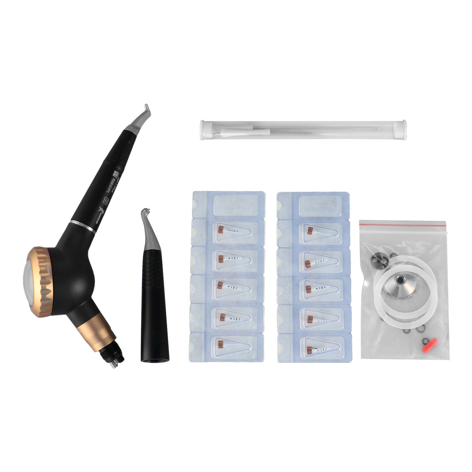 Woodpecker Dental Air Polisher Supragingival & Subgingival Scaling 4 Hole AP-H Plus Three-section Detachable Design With 2 Handpieces - azdentall.com