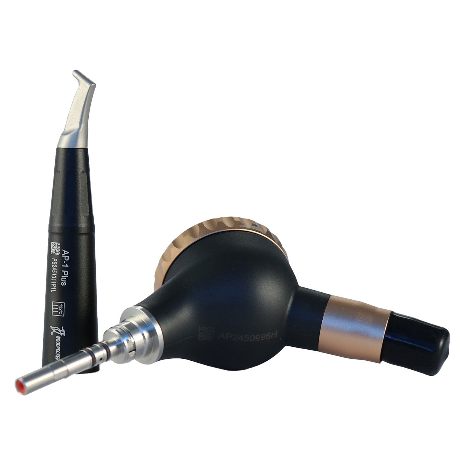 Woodpecker Dental Air Polisher Supragingival & Subgingival Scaling 4 Hole AP-H Plus Three-section Detachable Design With 2 Handpieces - azdentall.com