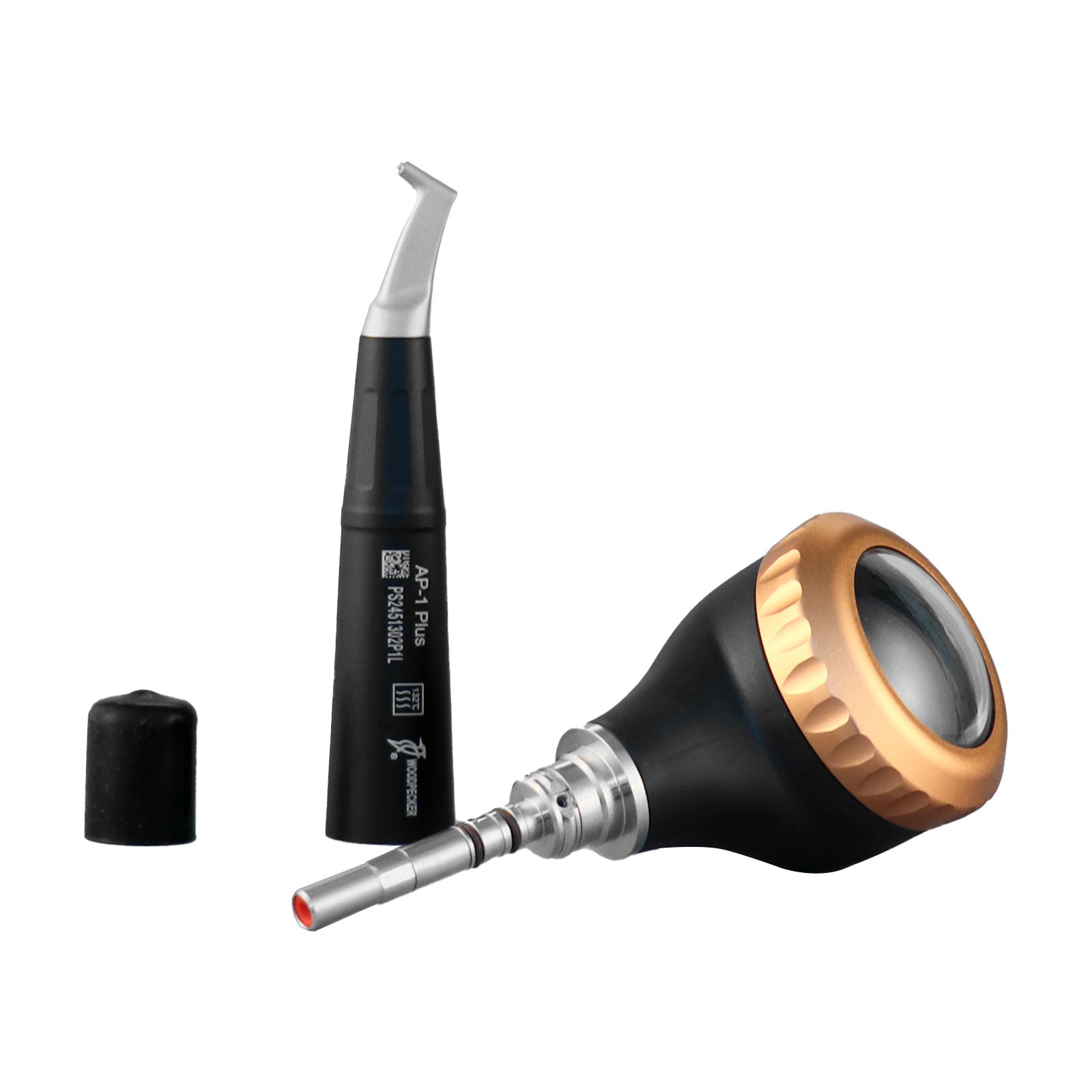 Woodpecker Dental Air Polisher Supragingival Scaling Handpiece 4 Hole AP-H Three-section Detachable Design With 1 Handpiece - azdentall.com