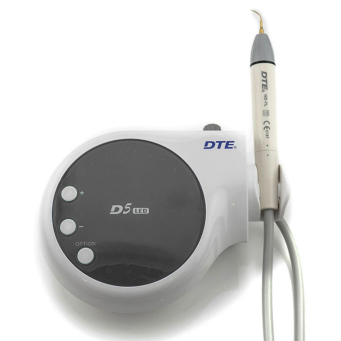 Woodpecker LED Ultrasonic Piezo Scaler DTE D5 Detachable Handpiece 6 Tips Scaling+Perio+Endo Black - azdentall.com