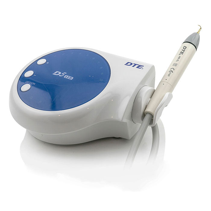 Woodpecker LED Ultrasonic Piezo Scaler DTE D5 Detachable Handpiece 6 Tips Scaling+Perio+Endo Blue - azdentall.com