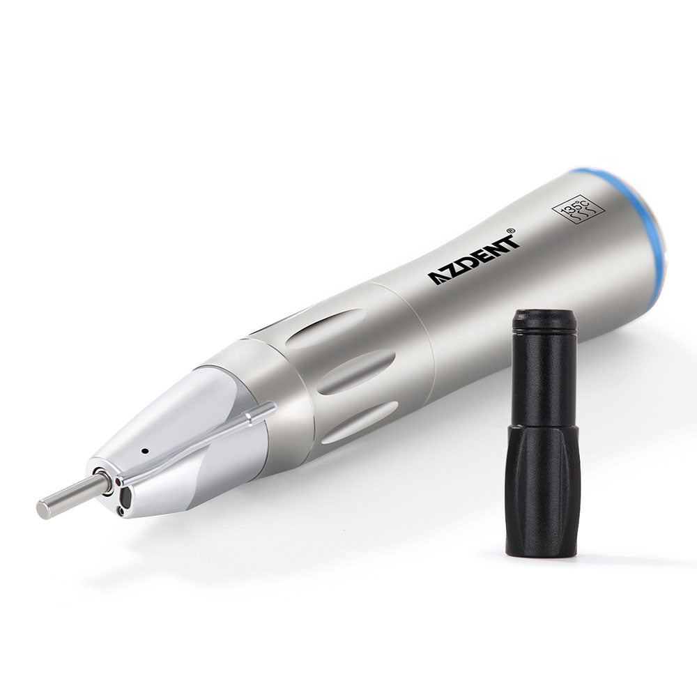 AZDENT 1:1 Fiber Optic Low Speed Straight Handpiece Surgical With External Pipe - azdentall.com