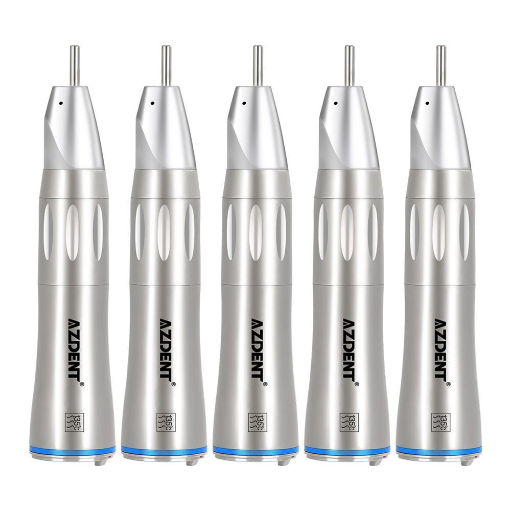 5pcs AZDENT 1:1 Fiber Optic Low Speed Straight Nose Cone Handpiece Internal Water - azdentall.com