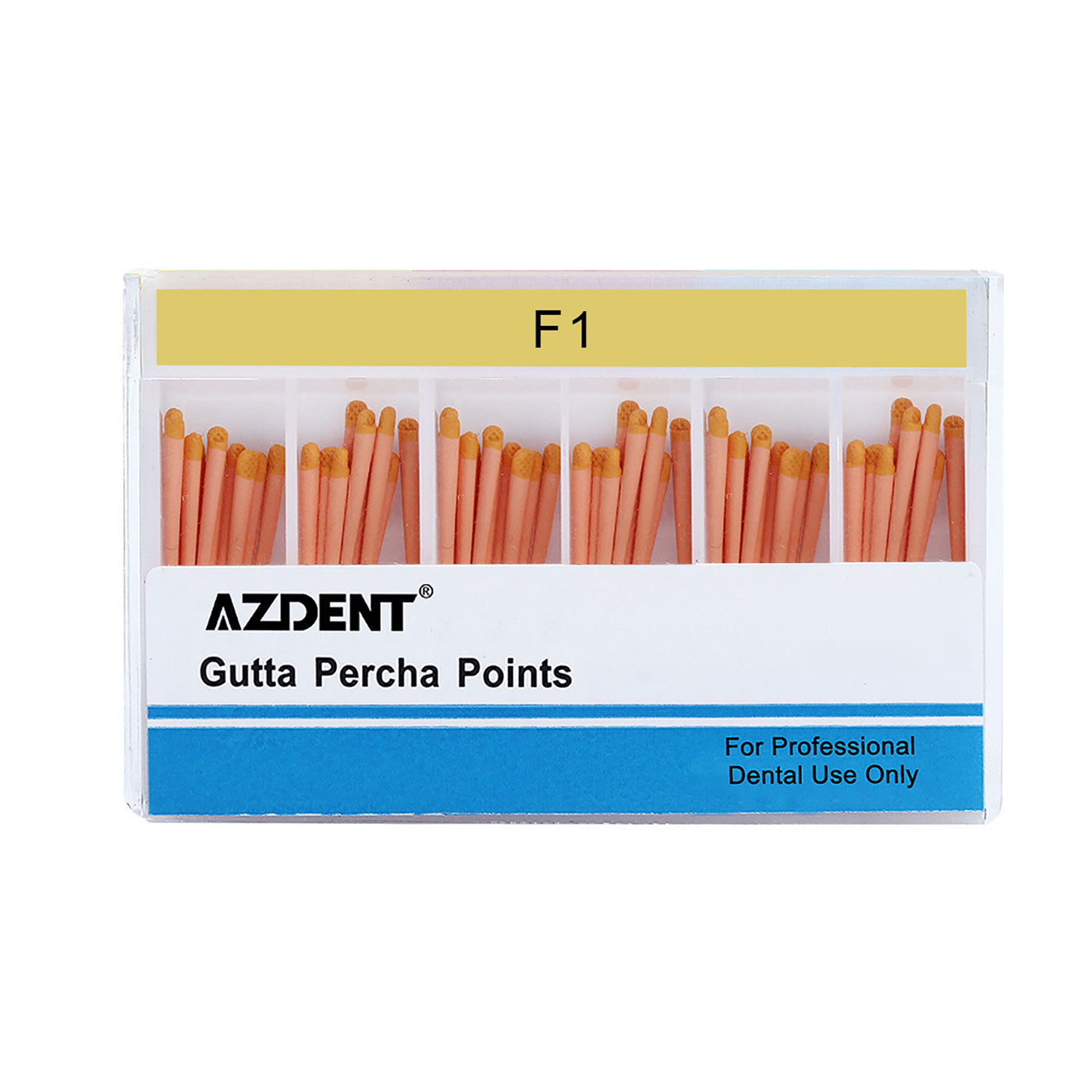 AZDENT Gutta Percha Points F1 Color Coded 60pcs/Box - azdentall.com