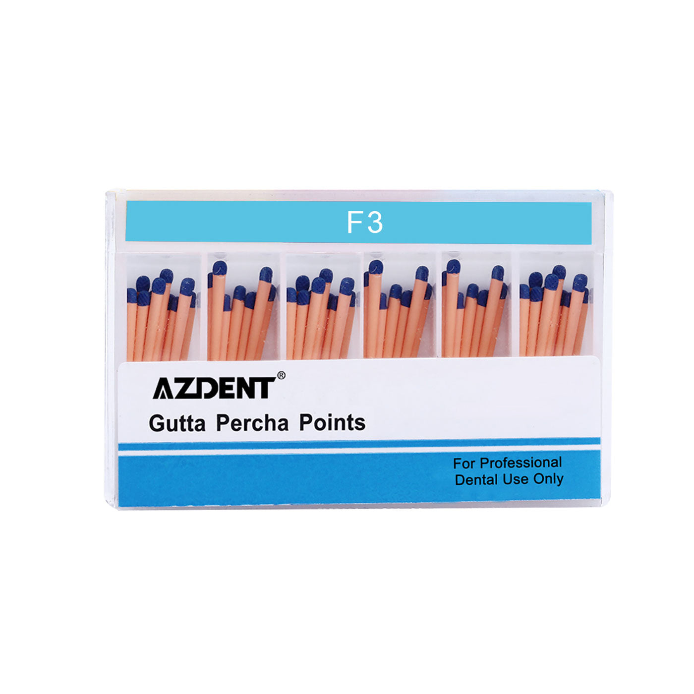 AZDENT Gutta Percha Points F3 Color Coded 60pcs/Box - azdentall.com