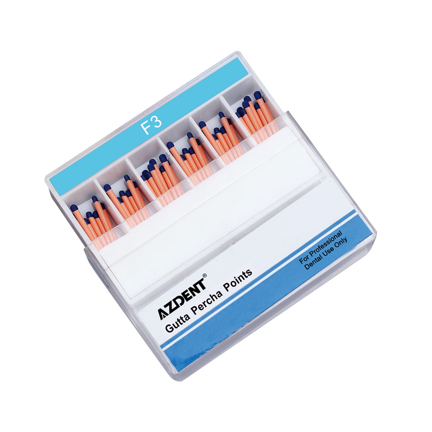 AZDENT Gutta Percha Points F3 Color Coded 60pcs/Box - azdentall.com