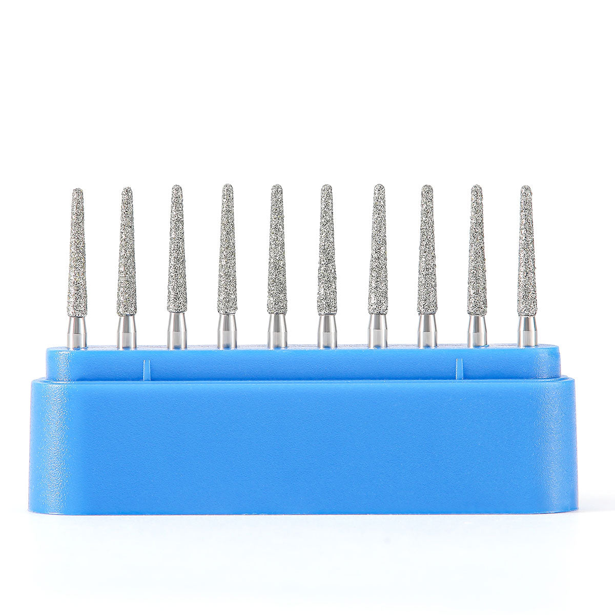 AZDENT Dental Diamond Burs FG Cutting Zirconia Ceramic Round End Taper for High Speed Handpiece Z199-016M 10pcs/Box - azdentall.com