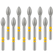 AZDENT Dental Diamond Burs FG Cutting Zirconia Ceramic Round  for High Speed Handpiece 10pcs/Box - azdentall.com