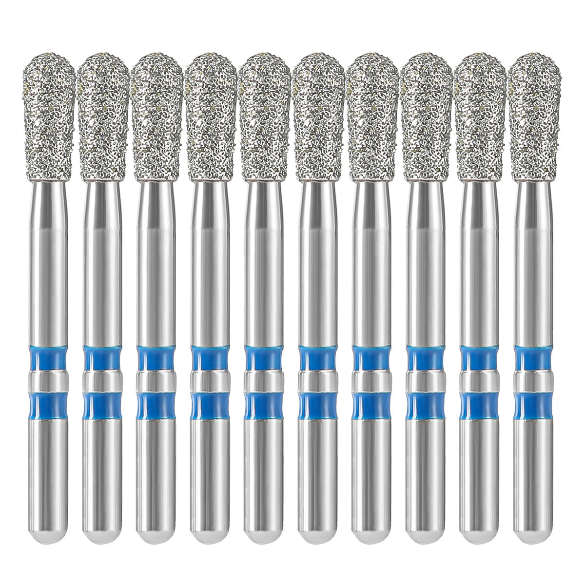 AZDENT Dental Diamond Burs FG Cutting Zirconia Ceramic Round End Inverted Cone for High Speed Handpiece Z237-021M 10pcs/Box - azdentall.com