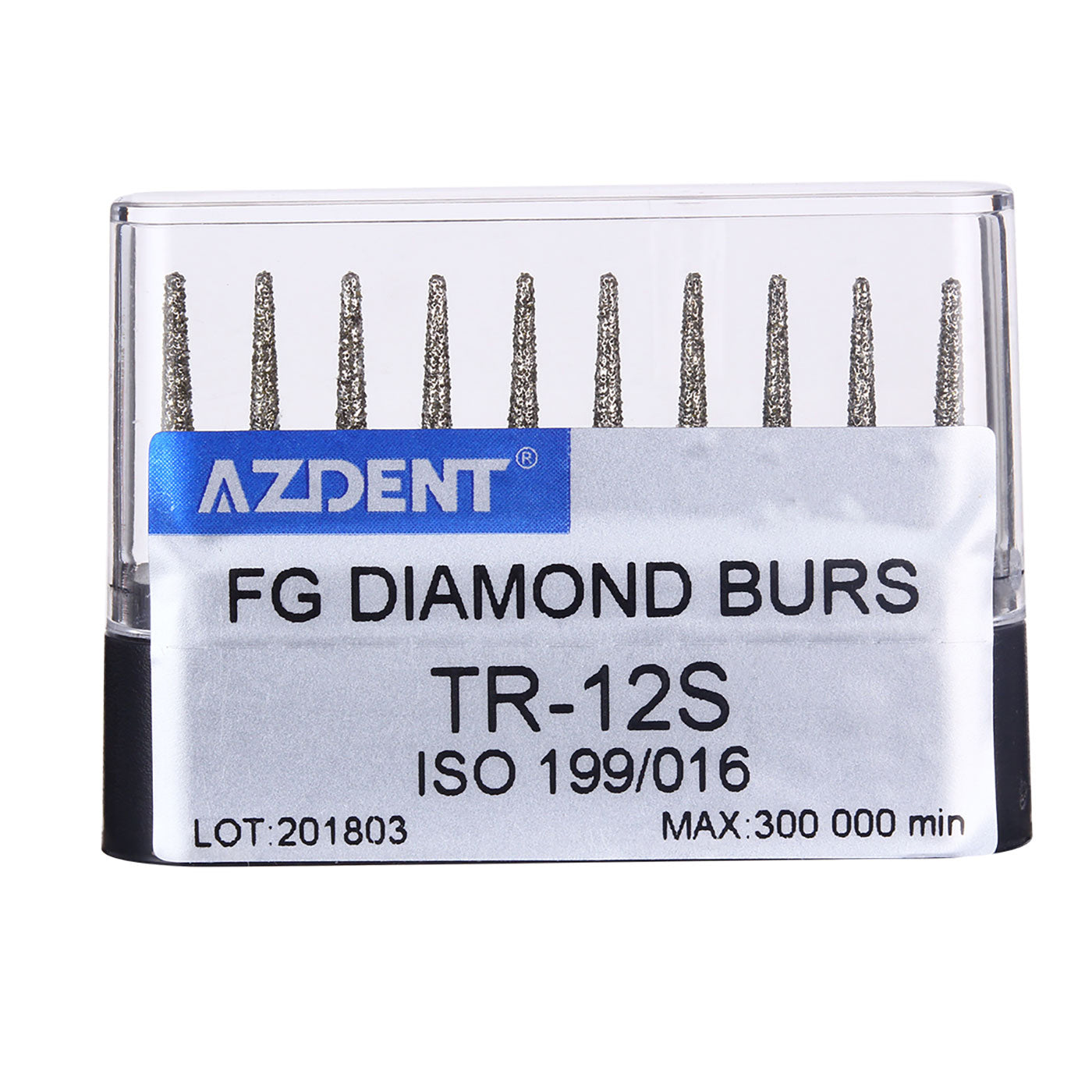 AZDENT FG Diamond Burs TR-12S 10pcs/Box-azdentall.com