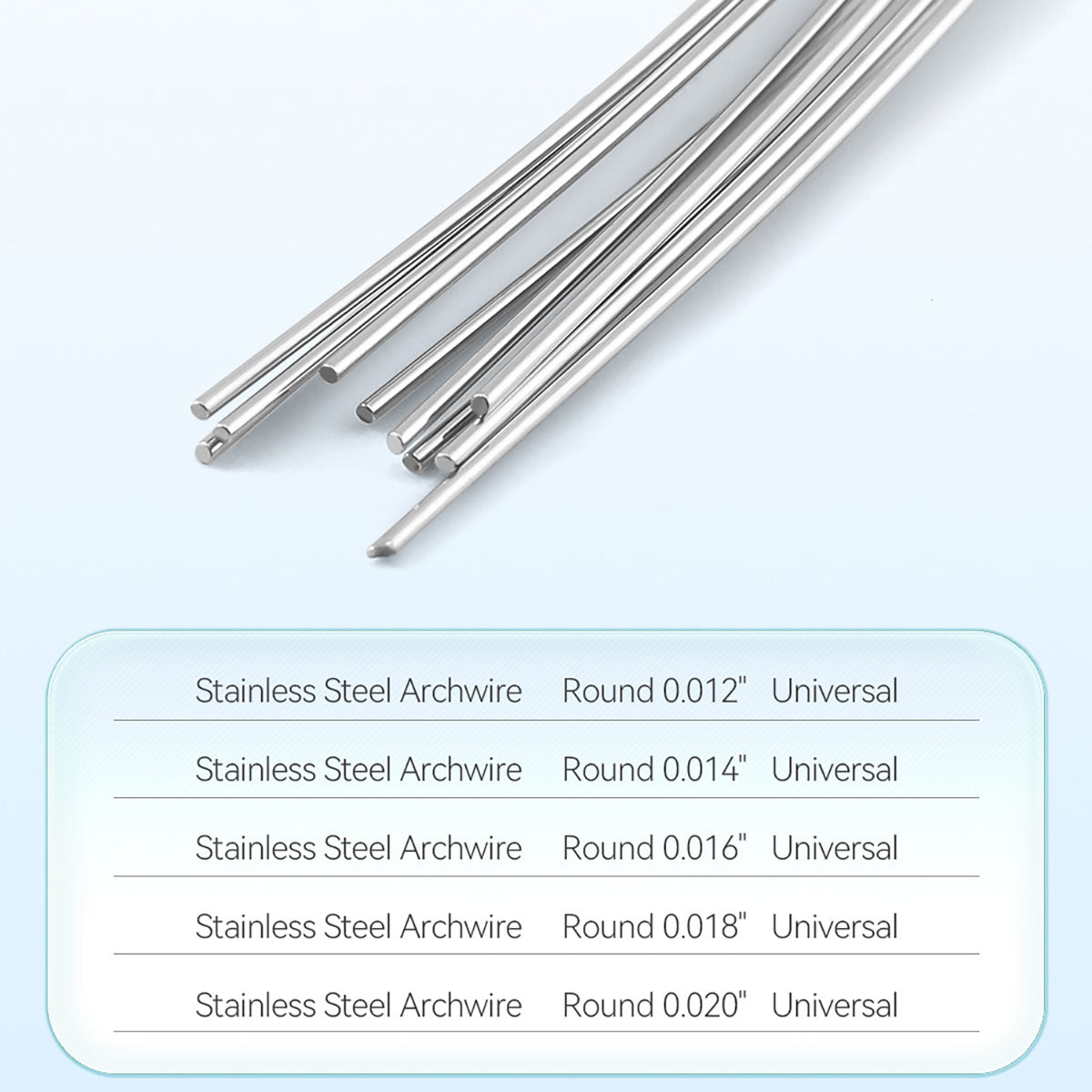 AZDENT Dental Orthodontic Arch Wire Stainless Steel Expanded Round 0.012-0.020 10pcs/Pack - azdentall.com