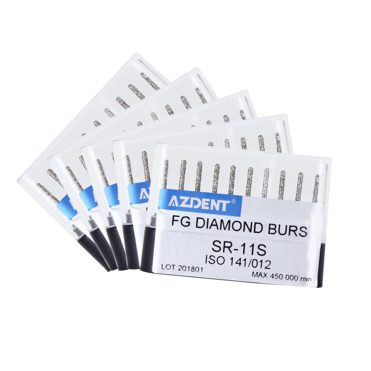 5 Boxes AZDENT FG Diamond Burs SR-11S 10pcs/Box - azdentall.com