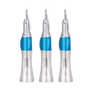 3pcs AZDENT 1:1 Slow Speed Straight Nose Cone Handpiece With External Pipe - azdentall.com