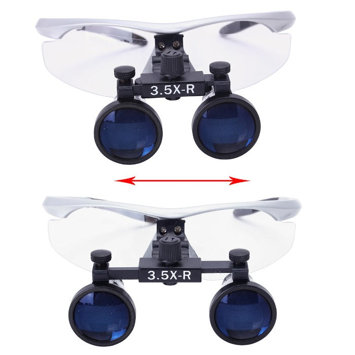 Dental Loupe 3.5X Magnification Surgical Binocular Magnifier with 3W LED Headlight - azdentall.com