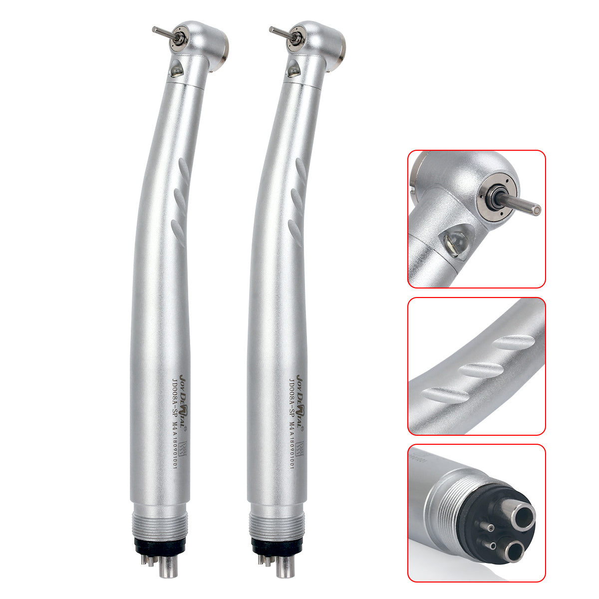 Dental E-generator Integrated LED High Speed Handpiece Push Button 4 Hole Triple Water Spray - azdentall.com