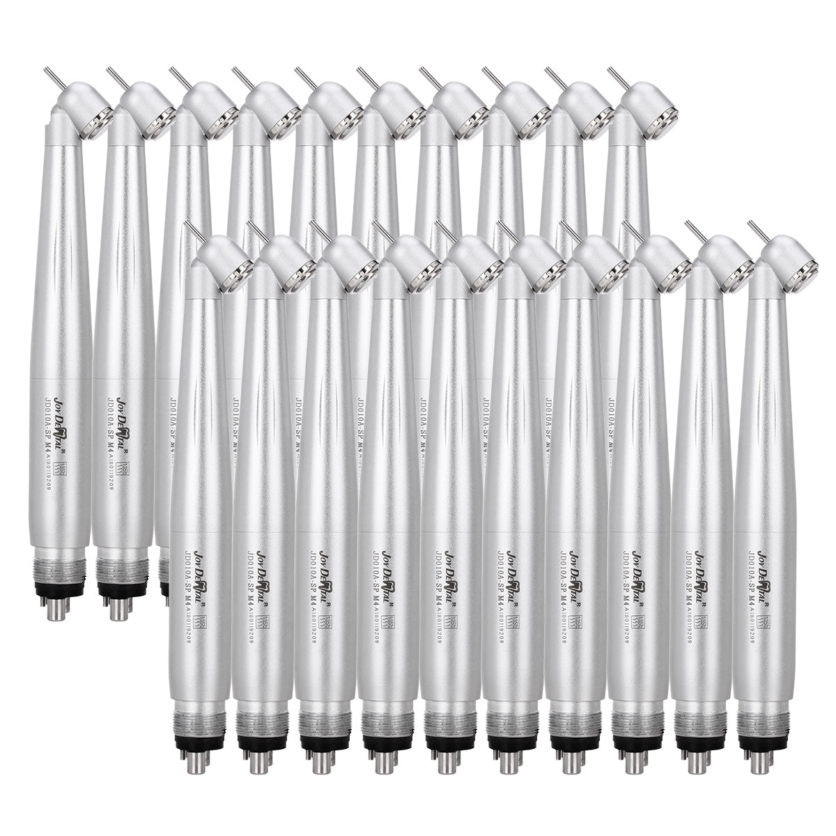 20pcs Dental High Speed Handpiece 45 Degree Standard Head Push Button E-Generator LED 4 Hole - azdentall.com