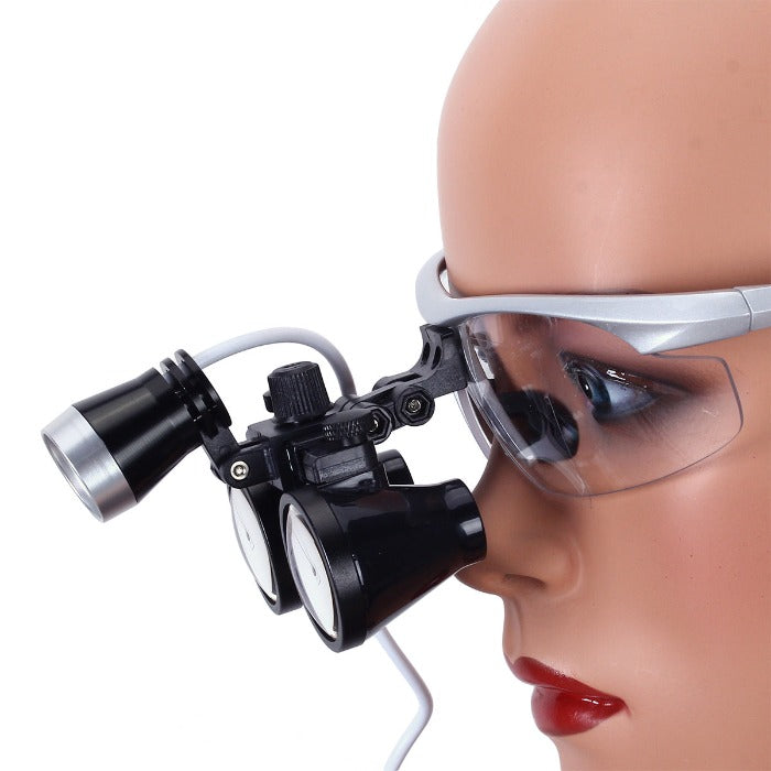 Dental Loupe 3.5X Magnification Surgical Binocular Magnifier with 3W LED Headlight - azdentall.com