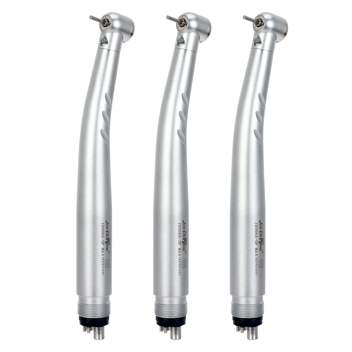 3pcs Dental E-generator Integrated LED High Speed Handpiece Push Button 4 Hole Triple Water Spray - azdentall.com